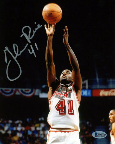 GLEN RICE SIGNED AUTOGRAPHED MIAMI HEAT 8x10 PHOTO BECKETT