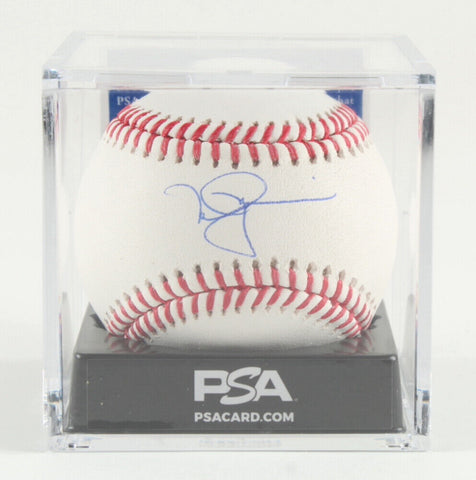 Mark McGwire Signed Baseball w Display Case (PSA COA) St Louis Cardinals / A's