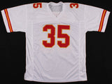 Christian Okoye Signed Kansas City Chiefs Jersey (JSA) 1989 NFL Rushing Leader