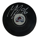 Mikko Rantanen Autographed Colorado Avalanche Logo Puck Beckett 36927