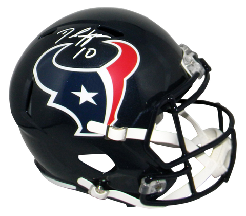 DEANDRE HOPKINS AUTOGRAPHED HOUSTON TEXANS FULL SIZE SPEED HELMET JSA