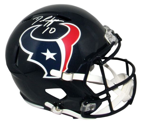 DEANDRE HOPKINS AUTOGRAPHED HOUSTON TEXANS FULL SIZE SPEED HELMET JSA