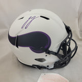 JJ McCARTHY SIGNED MINNESOTA VIKINGS F/S LUNAR ECLIPSE AUTHENTIC HELMET BECKETT