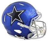 Cowboys Dak Prescott Signed Flash Full Size Speed Proline Helmet BAS Witnessed