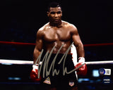 Mike Tyson Autographed 8x10 In Ring Photo - Beckett W Hologram *Silver