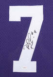 Patrick Peterson Signed LSU Tigers 43" x 35" Custom Framed Jersey (JSA Holo)