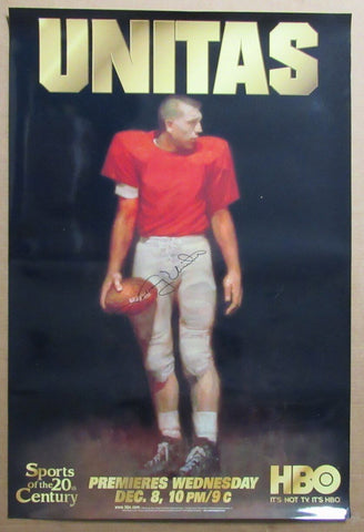 Johnny Unitas Signed/Autographed 27x40 "Unitas" Movie Poster PSA/DNA 190235