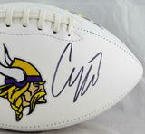 Case Keenum Autographed Minnesota Vikings Logo Football- JSA W Auth *R