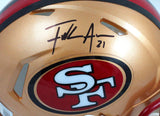 Frank Gore Autographed San Francisco 49ers 96-08 Speed Mini Helmet-BeckettW Holo