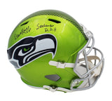 Dave Krieg Signed Seattle Seahawks Speed Full Size Flash Helmet - "Seahawks ROH"