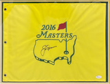 Jack Nicklaus Autographed 2016 Masters Flag Custom Framed Display w/ Photos JSA