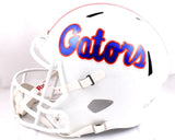 Tim Tebow Signed Gators F/S White Alt Speed Helmet - Beckett W Holo *DAMAGED