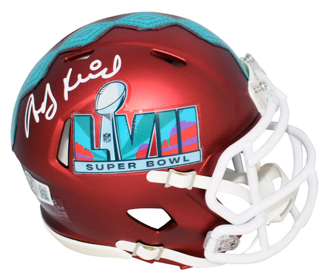 ANDY REID SIGNED KANSAS CITY CHIEFS SUPER BOWL 57 LVII SPEED MINI HELMET BECKETT