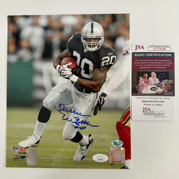 Autographed/Signed Darren McFadden Oakland Raiders 8x10 Photo JSA COA #2