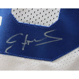 Edgerrin James Autographed/Signed Pro Style White sz L Jersey Beckett 48377