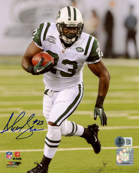 Shonn Greene Autographed/Signed New York Jets 8x10 Photo Beckett 47770