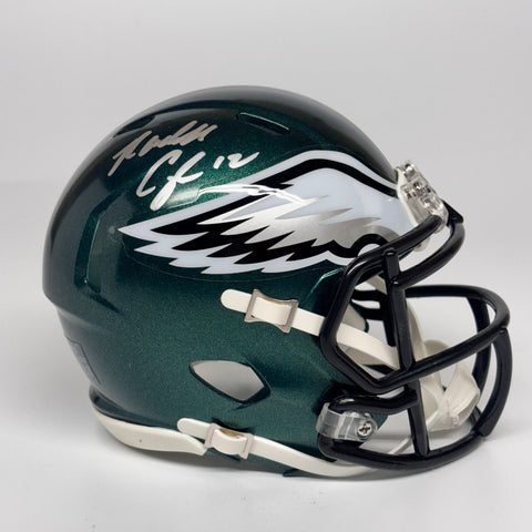 RANDALL CUNNINGHAM AUTOGRAPHED SIGNED PHILADELPHIA EAGLES MINI HELMET BECKETT