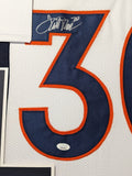 FRAMED DENVER BRONCOS TERRELL DAVIS AUTOGRAPHED SIGNED JERSEY JSA COA