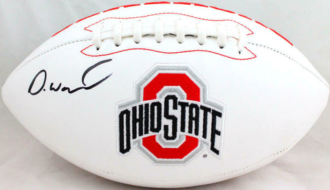 Denzel Ward Autographed Ohio State Buckeyes Logo Football-Beckett W Hologram