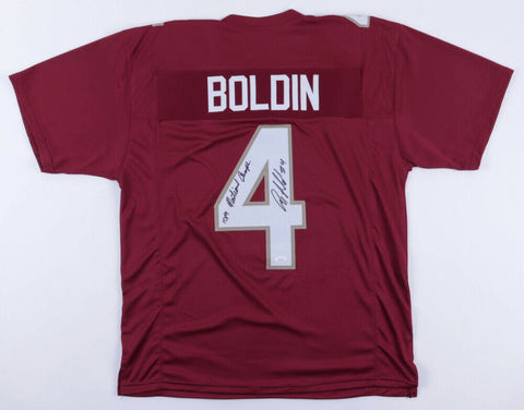 Anquan Boldin Signed Florida State Seminoles Jersey 99 National Champs (JSA COA)