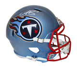 AJ Brown Autographed Tennessee Titans F/S Flash Speed Helmet Beckett 35389