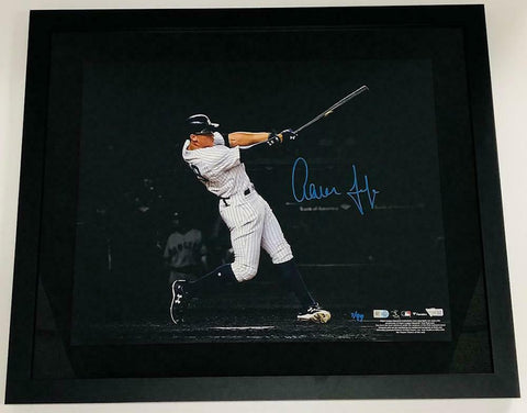 AARON JUDGE Signed Yankees 16" x 20" Spotlight Framed Photograph FANATICS LE 99