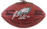 Eagles Jason Kelce Signed "The Duke" Team Showcase Football W/ Case PSA/DNA Itp