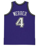 CHRIS WEBBER Autographed "HOF 21" Sacramento Kings Authentic Jersey FANATICS