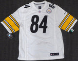 STEELERS ANTONIO BROWN AUTOGRAPHED SIGNED WHITE NIKE JERSEY XL BECKETT 126636