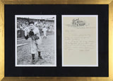 Giants Mel Ott Signed & Framed Historical Possible Final Handwritten Letter PSA