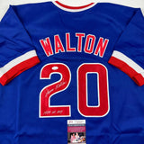 Autographed/Signed Jerome Walton 1989 NL ROY Chicago Blue Jersey JSA COA