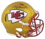 Chiefs Tony Gonzalez Signed Flash Full Size Speed Proline Helmet W/ Case BAS Wit