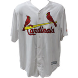 Lou Brock Signed St. Louis Cardinals White Majestic Jersey JSA 44648