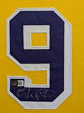 FRAMED LOS ANGELES LAKERS "FLETCH" CHEVY CHASE AUTOGRAPHED JERSEY BECKETT COA