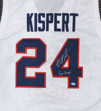 GONZAGA BULLDOGS COREY KISPERT AUTOGRAPHED WHITE JERSEY GO ZAGS! MCS HOLO 194892