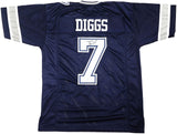 DALLAS COWBOYS TREVON DIGGS AUTOGRAPHED SIGNED BLUE JERSEY TRISTAR STOCK #233663