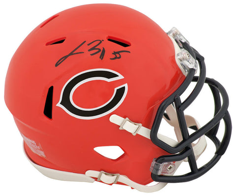 Lance Briggs Signed Bears 2022 Alt Orange Riddell Mini Helmet - (SCHWARTZ COA)