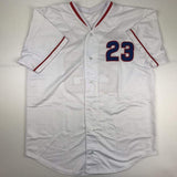 Autographed/Signed Ryne Sandberg HOF 05 Chicago White Baseball Jersey JSA COA