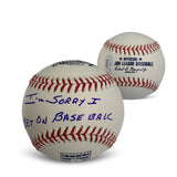 Pete Rose Autographed MLB Signed HOF Hall of Fame Sorry I Bet On Baseball JS