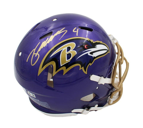 Zay Flowers Signed Baltimore Ravens Speed Authentic Flash NFL Helmet