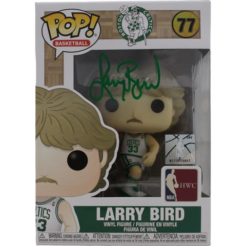 Larry Bird Autographed Boston Celtic Funko Pop! #77 Beckett 46468