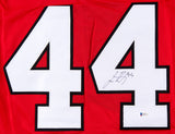 Jan Rutta Signed Blackhawks Jersey (Beckett) Chicago Rookie Defenseman