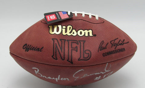 Braylon Edwards Autographed/Inscribed "#7" Wilson Football Browns 176255