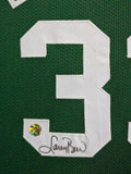 FRAMED BOSTON CELTICS LARRY BIRD AUTOGRAPHED SIGNED JERSEY LARRY BIRD HOLO