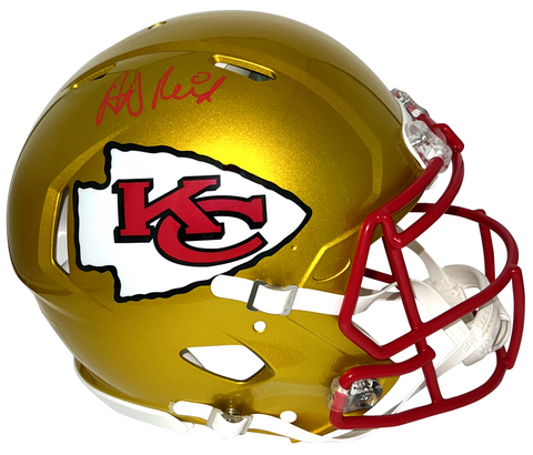 ANDY REID SIGNED KANSAS CITY CHIEFS FLASH AUTHENTIC SPEED HELMET BECKETT