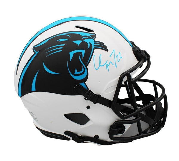 Christian McCaffrey Signed Carolina Panthers Speed Authentic Lunar NFL Helmet