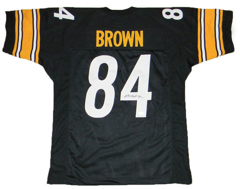 ANTONIO BROWN SIGNED AUTOGRAPHED PITTSBURGH STEELERS #84 BLACK JERSEY JSA