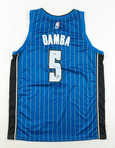 Mo Bamba Signed Magic Jersey (PSA) Orlando 2018 1st Round Pick NBA Draft / Texas