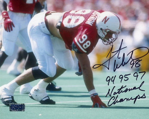 GRANT WISTROM SIGNED AUTOGRAPHED NEBRASKA CORNHUSKERS 8x10 PHOTO COA