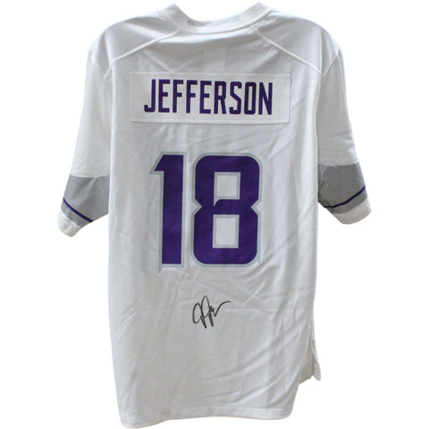 Justin Jefferson Autographed Minnesota Vikings 24 Alt Nike XL Jersey BAS 48824